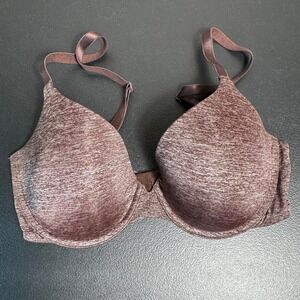 Victoria's‎ Secret Uplift Semi Demi Bra Brown Heathered Adjustable 34D